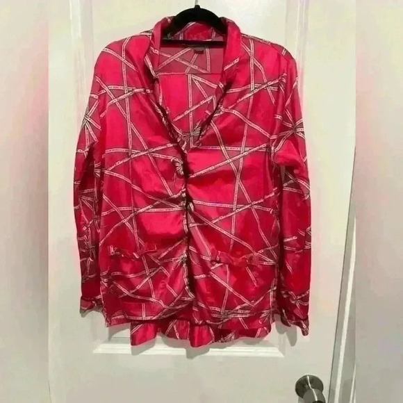Victoria's Secret Other - Vintage 80s 90s Victoria's Secret Red Satin Set size small petite